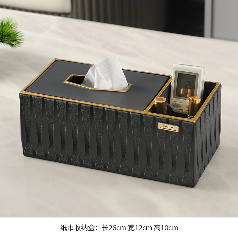 Luxury Resin Tissue Box Organizer
