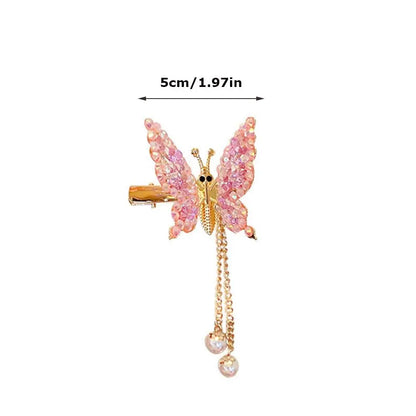 Butterfly Tassel Hair Clip