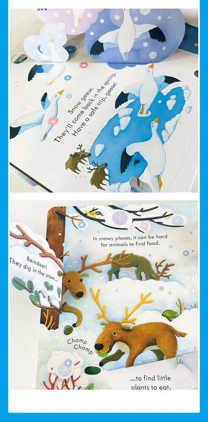 Usborne Peep Inside Snowy Places Children’s Picture Book