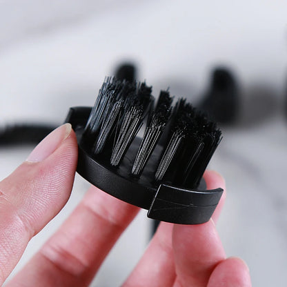 Espresso Machine Group Head Cleaning Brush with Removable Cleaning Head