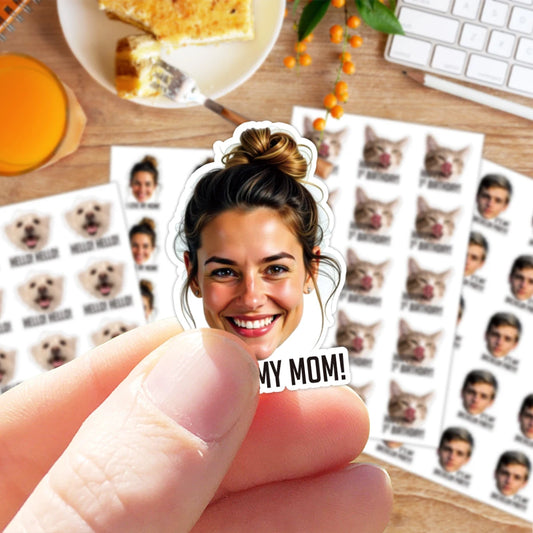Personalized Custom Photo & Text Stickers