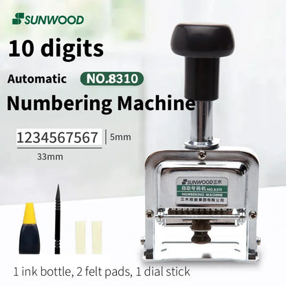 Automatic Self-Inking Numbering Stamp