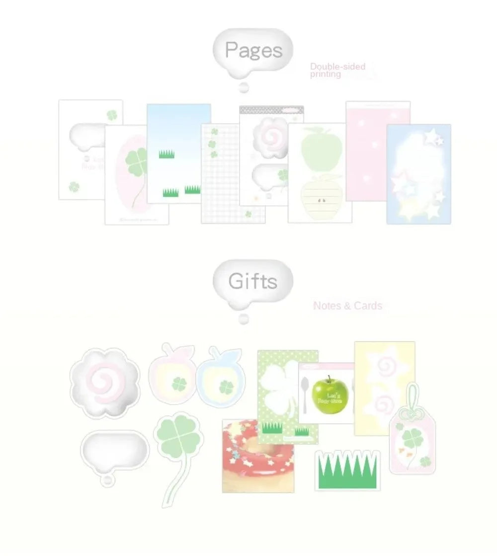 Cute Retro M5 Binder Scrapbook Set