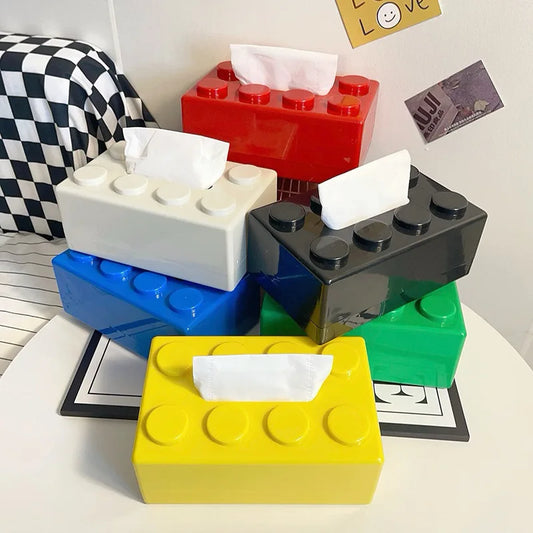 Creative Brick Style Tissue Holder & Organiser