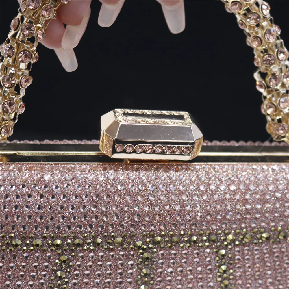 Luxury Rhinestone Evening Clutch Bag