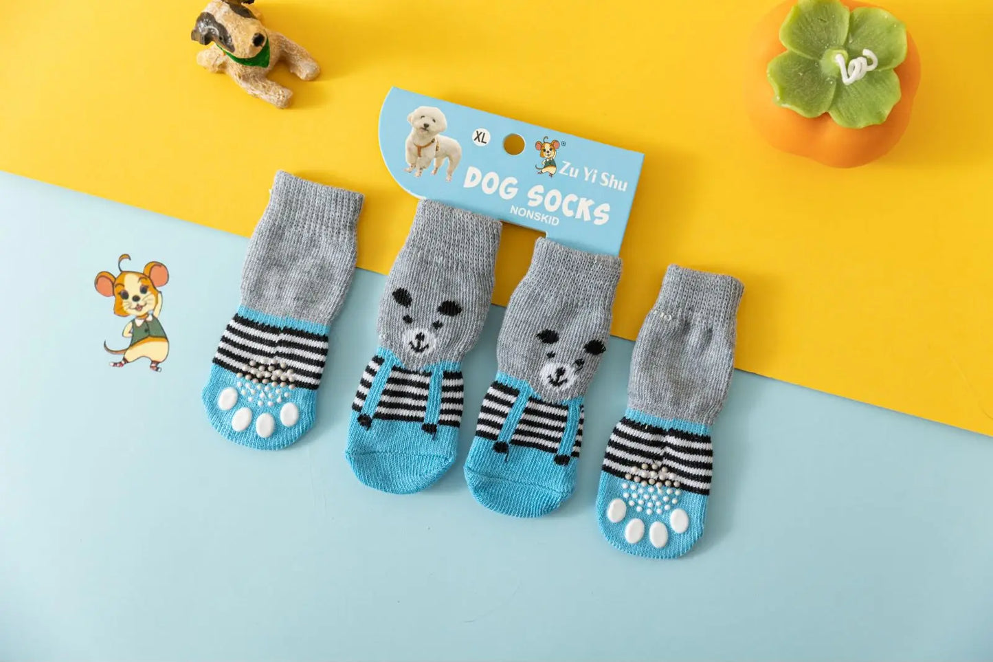 Warm Anti-Slip Knit Socks for Dogs