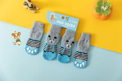 Warm Anti-Slip Knit Socks for Dogs