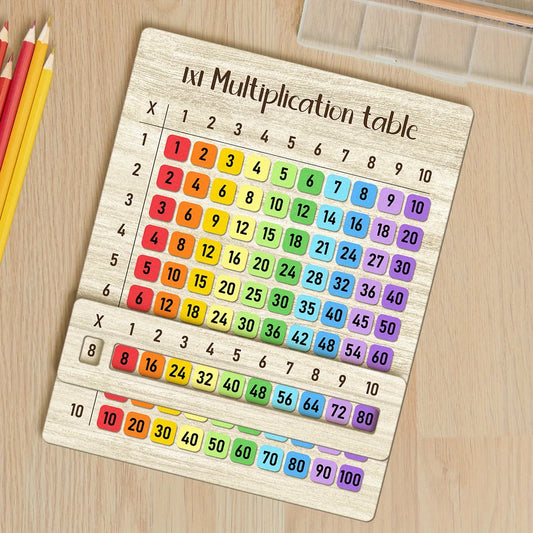 Wooden Multiplication Table Learning Board