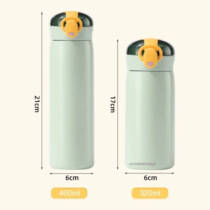 Stainless Steel Kids Thermal Bottle with Straw