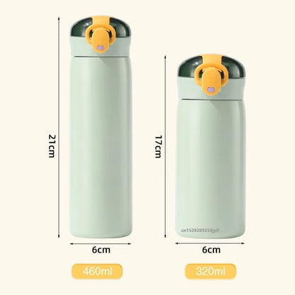 Stainless Steel Kids Thermal Bottle with Straw