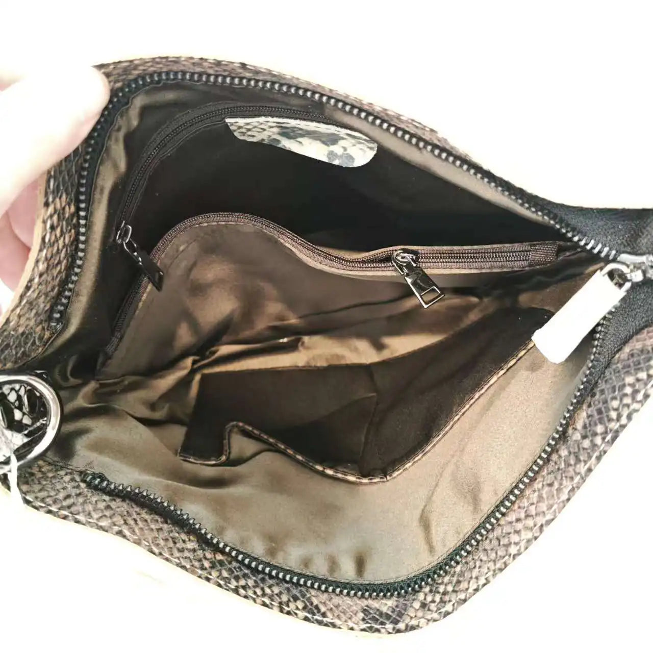 Designer Cow Leather Color Block Crossbody Bucket Handbag