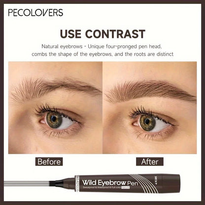 4-Tip Waterproof Eyebrow Pen