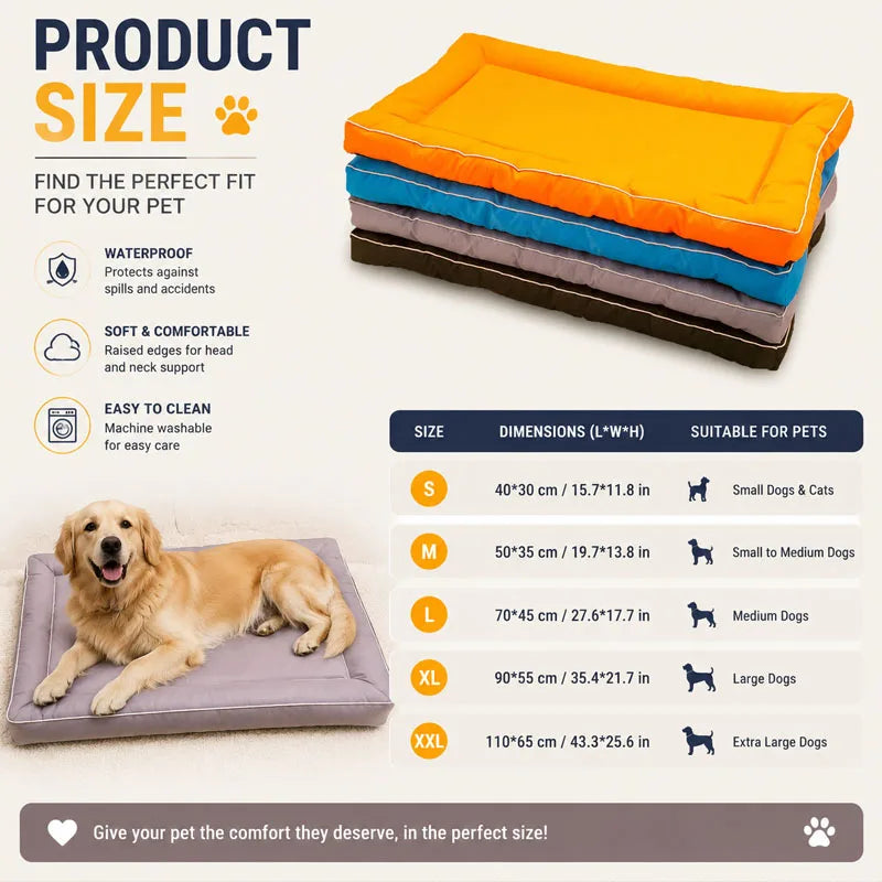 Waterproof Oxford Pet Bed Mat
