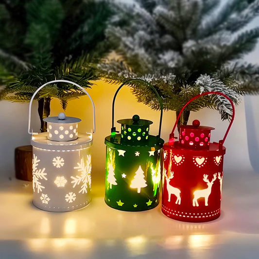 Vintage LED Christmas Hanging Lantern