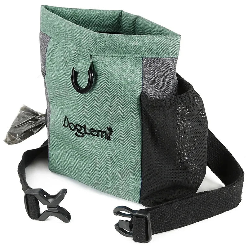 Dog Treat Bag – Portable Training Snack Pouch with Waist Belt