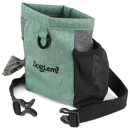 Dog Treat Bag – Portable Training Snack Pouch with Waist Belt
