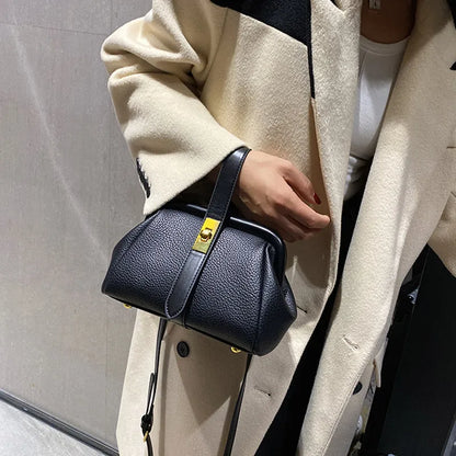 Luxury Style Small Tote Purse with Interior Zipper Pocket