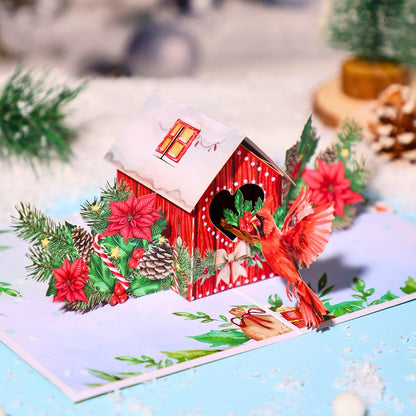 3D Pop-Up Snowman Christmas Card