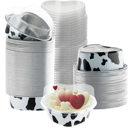 Heart Shape Disposable Aluminum Cupcake Liners