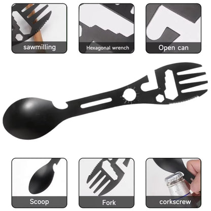 Stainless Steel Camping Spork Multi-Tool