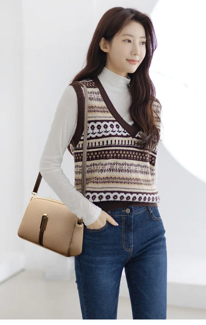 Women’s Genuine Cowhide Leather Crossbody Messenger Bag