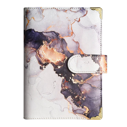 A6 Marble Budget Planner Binder with Cash Envelopes