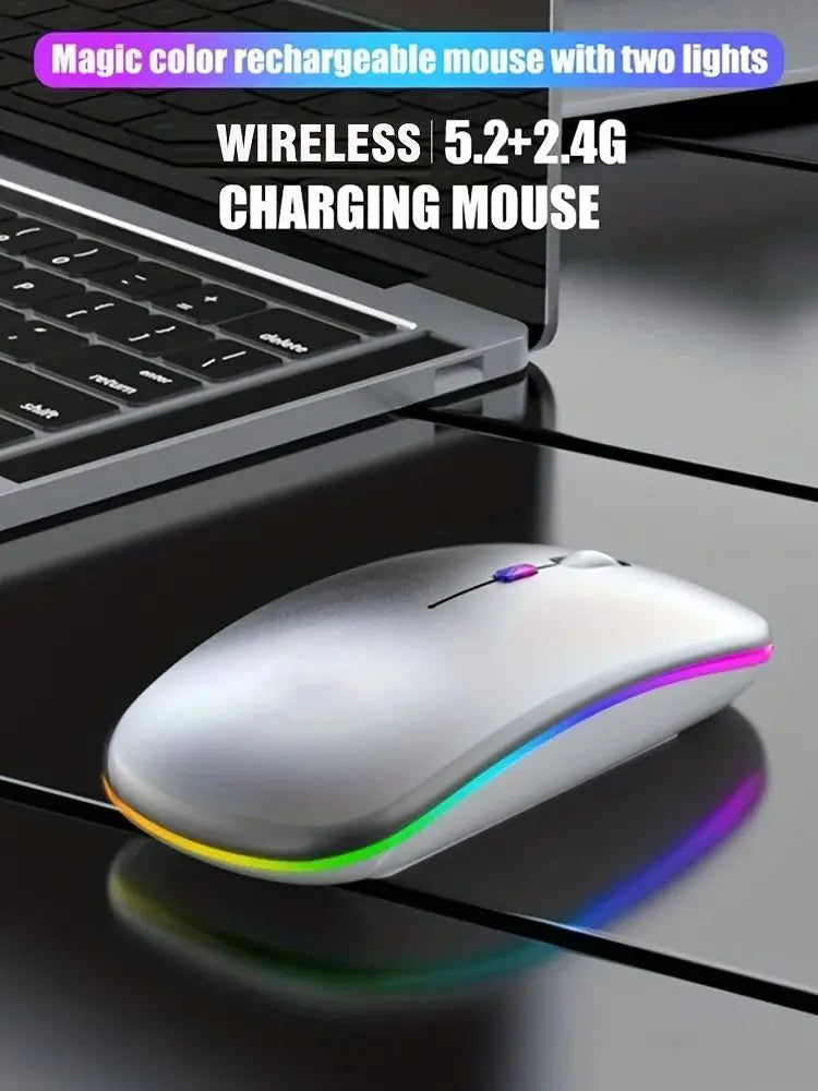 Rechargeable Bluetooth & 2.4GHz Wireless Mouse