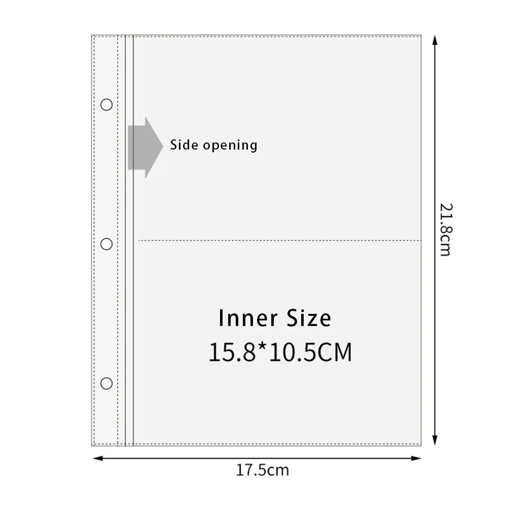 A5 Transparent Binder Sleeves for Photos & Photocards