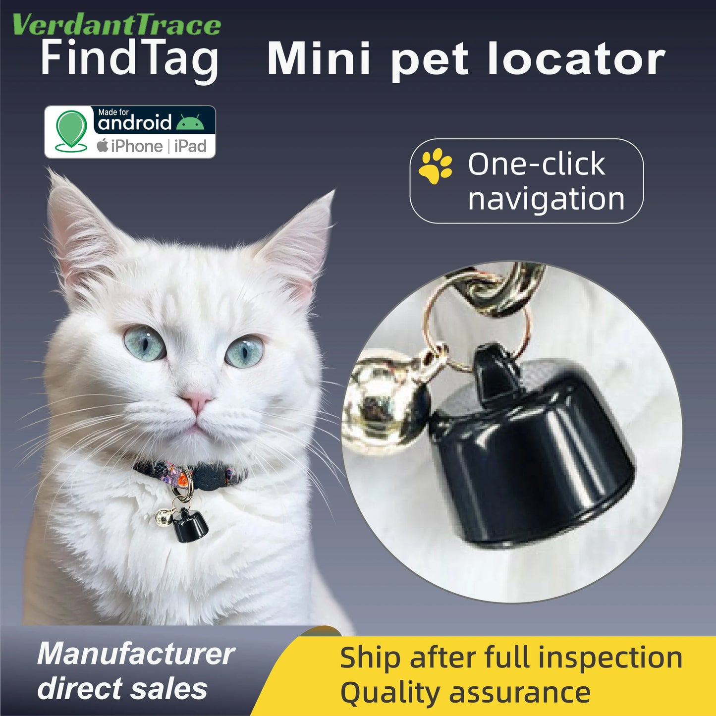VerdantTrace Mini Pets Global Locator