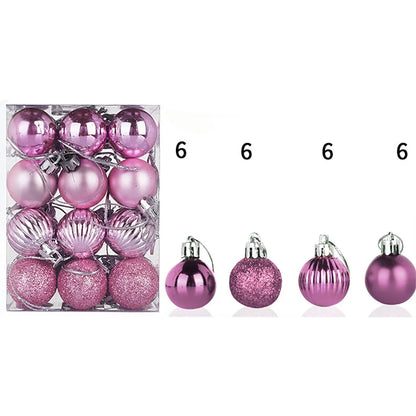 24-Piece Mini Christmas Bauble Set