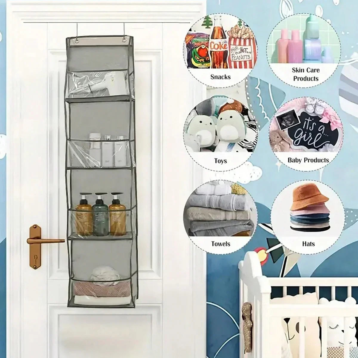 4/6-Tier Hanging Fabric Storage Organiser