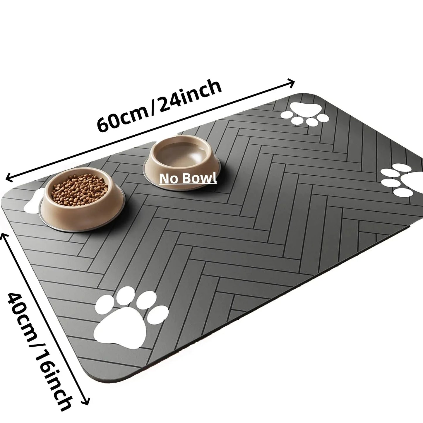 Absorbent Waterproof Food & Water Bowl Placemat