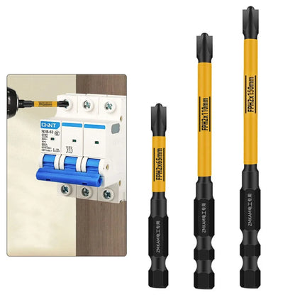 15Pcs Magnetic Electric Screwdriver Bit Set