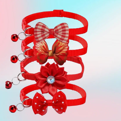 Cute Cat Collar with Bow & Bell