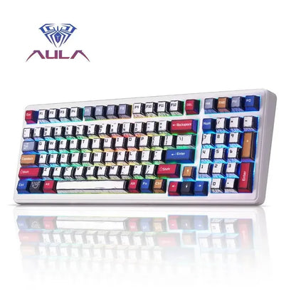 RGB Hot-Swappable Gaming Keyboard with PBT Comic Keycaps
