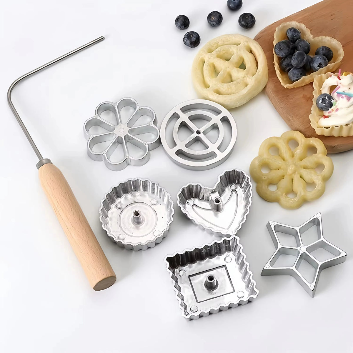 Rosette Iron Cookie Mold Set