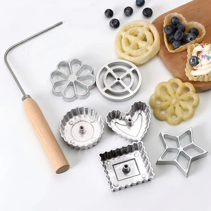 Rosette Iron Cookie Mold Set