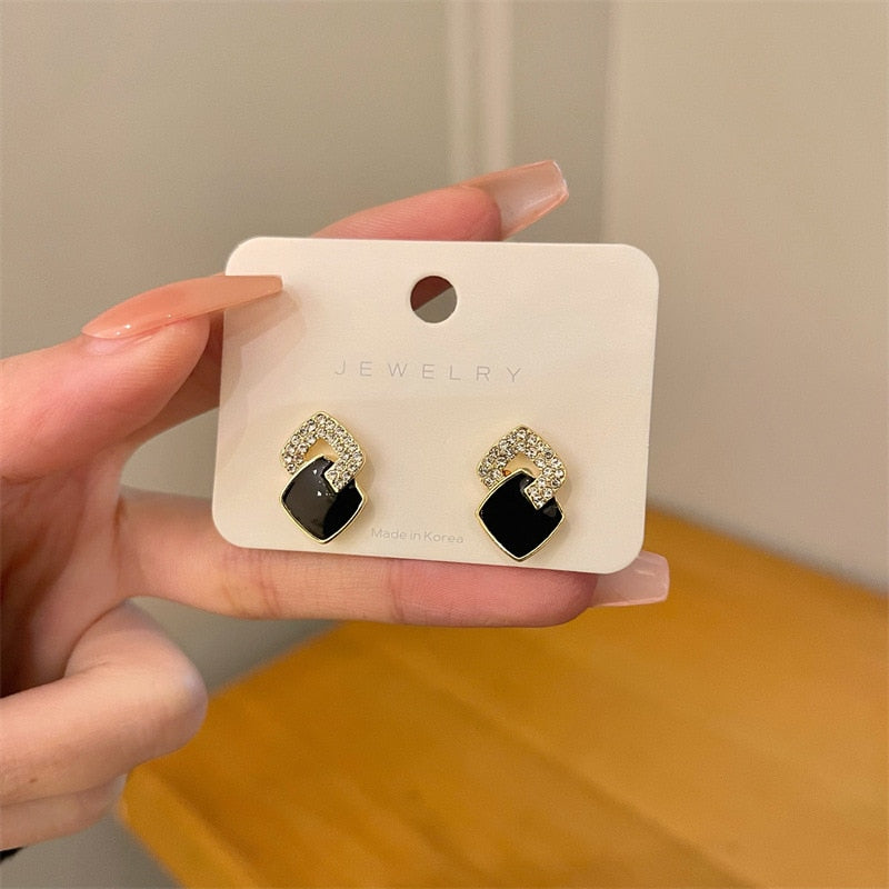 Asymmetrical Round Earrings