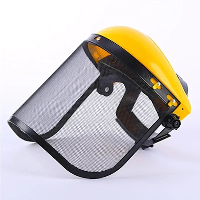 Garden Safety Helmet with Mesh Face Shield