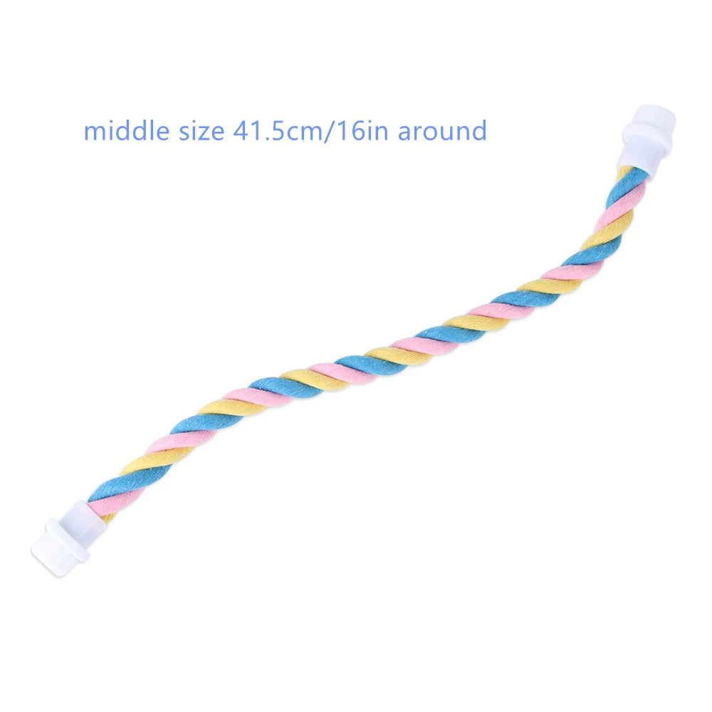 Parrot U-Shaped Cotton Rope Climbing Perch Toy