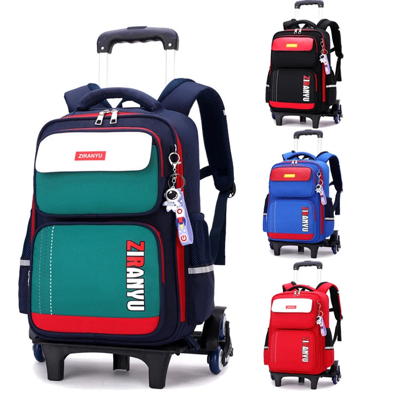 Rolling School Backpack with Wheels for Kids