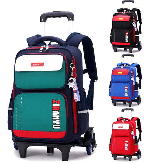 Rolling School Backpack with Wheels for Kids