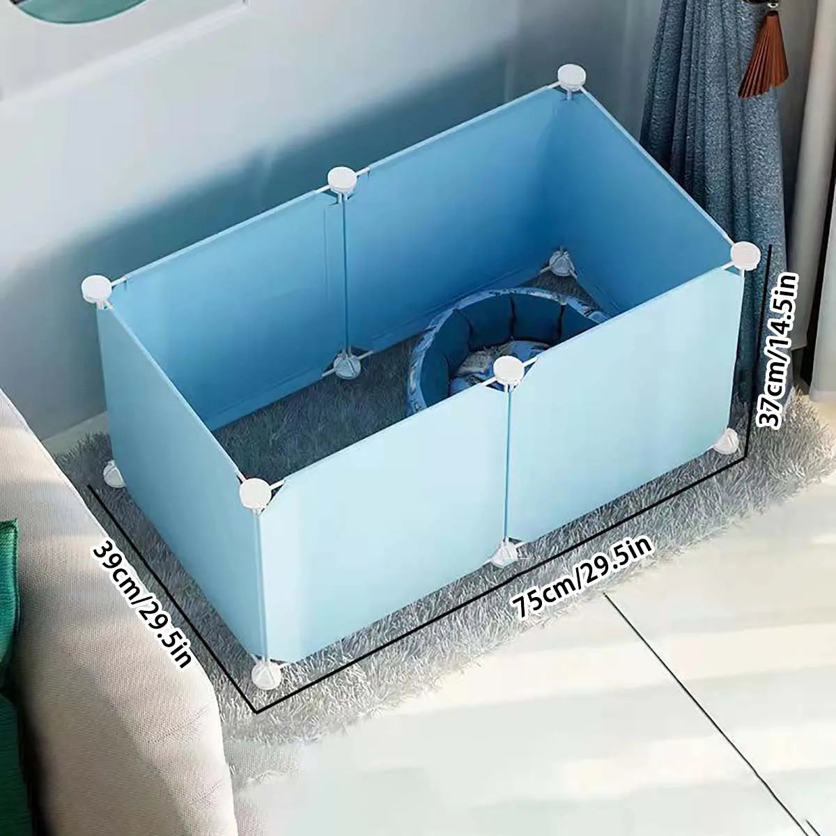 Small Dog Indoor Cage with Protective Fence