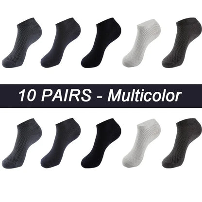 Men’s Bamboo Fiber Socks 10 Pairs