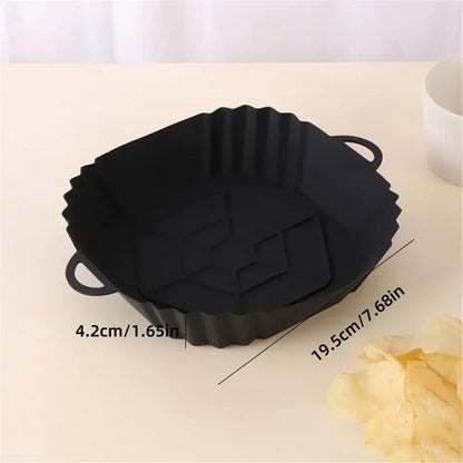Silicone Air Fryer Pot Tray with Handles