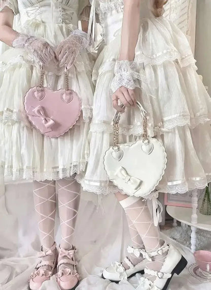 Heart-Shaped Lolita Crossbody Handbag