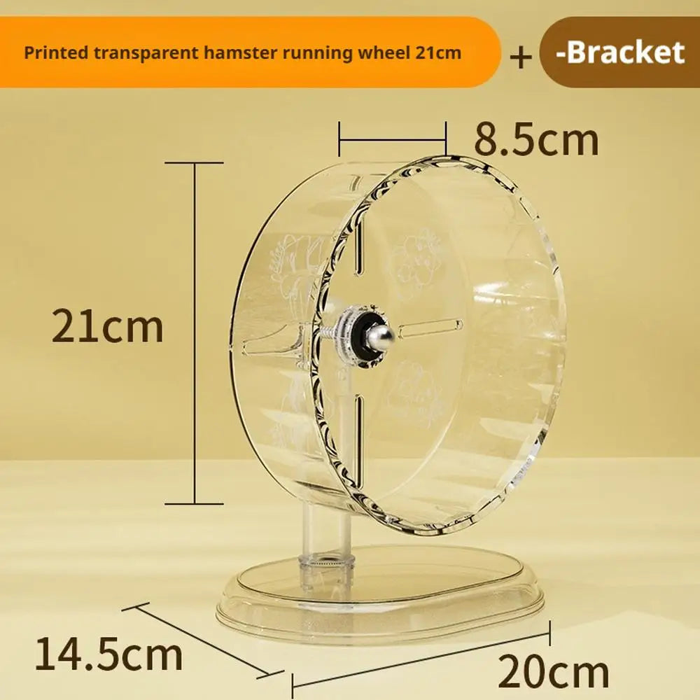 Silent Transparent Hamster Running Wheel Toy