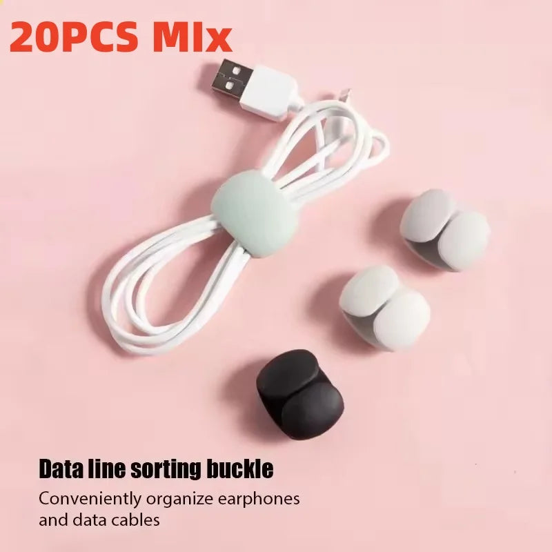 Self-Adhesive Cable Management Clips for Desk, Home & Office
