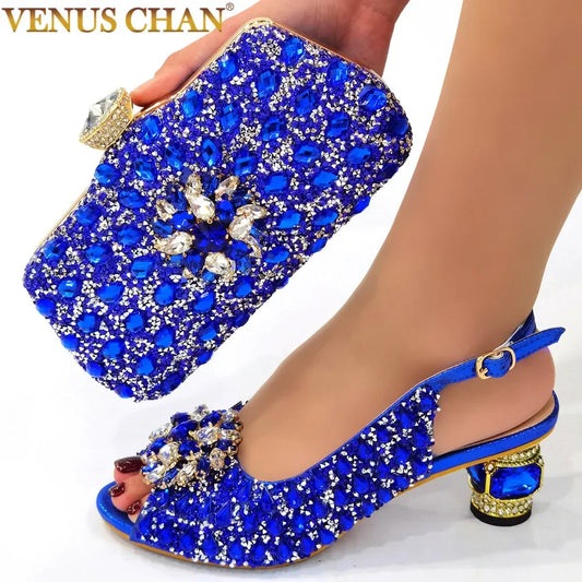 Women Italian Leather Shoe and Bag Set