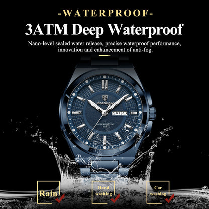 Men's Stainless Steel Quartz Business Watch